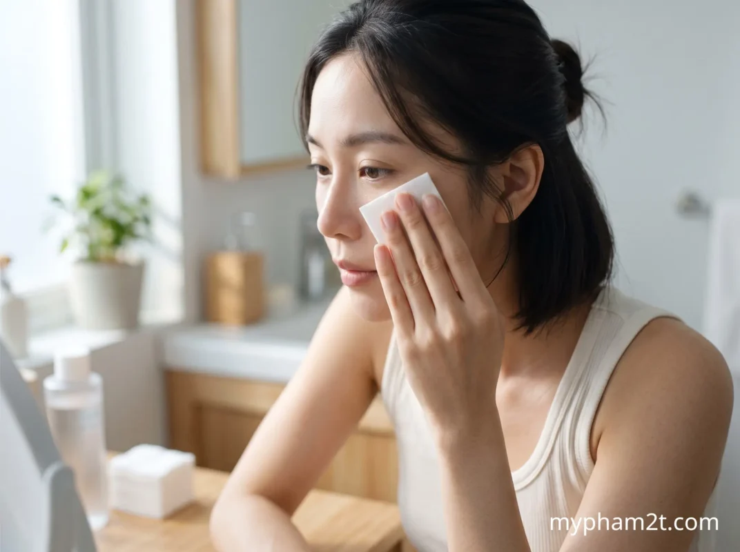 Bước Làm Sạch Dịu Nhẹ Giúp Hỗ Trợ Cách Xử Lý Mụn Thịt Mụn Mỡ Li Ti Vùng Quanh Mắt