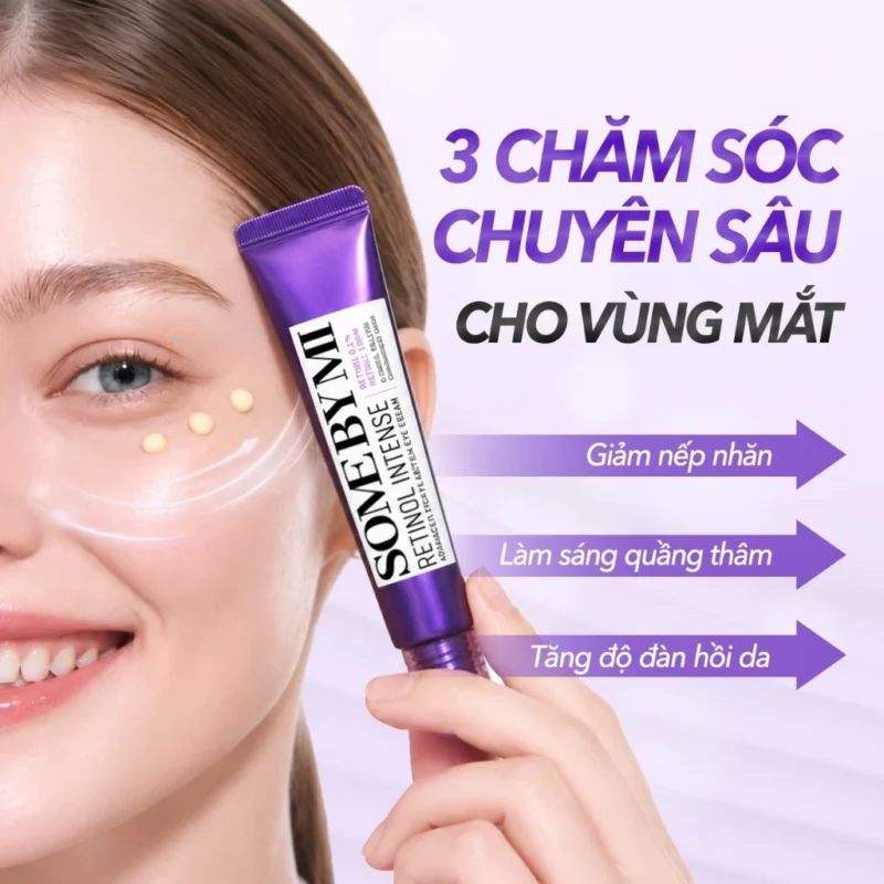 Kem Mắt Some By Mi Retinol Intense Giúp Giảm Nếp Nhăn, Sáng Quầng Thâm Và Tăng Độ Đàn Hồi