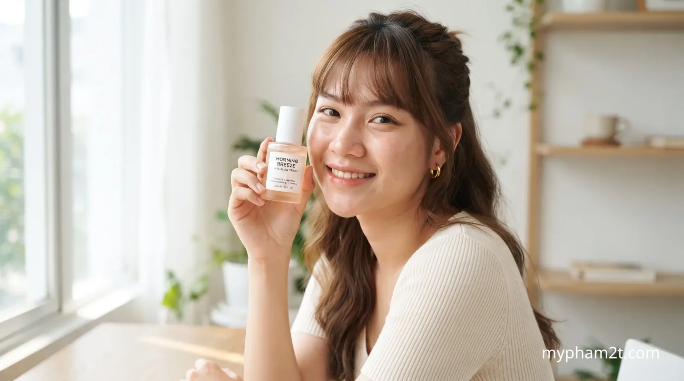 Phụ Nữ Trẻ Chăm Sóc Da Mặt Với Sản Phẩm Peel Da Mụn An Toàn Tại Nhà