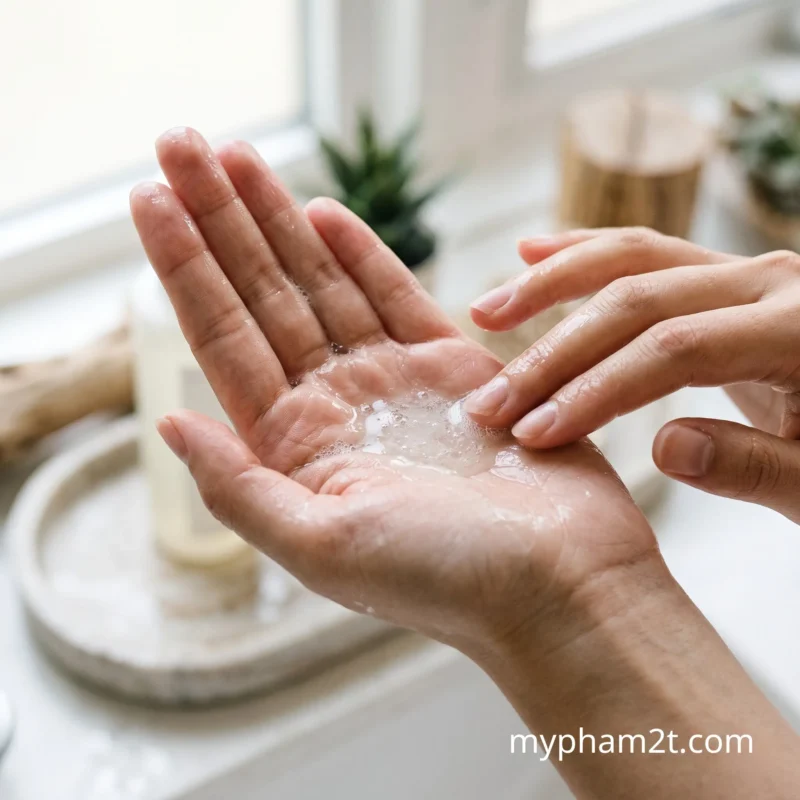 Trải Nghiệm Kết Cấu Sữa Rửa Mặt Dạng Gel Mỏng Nhẹ