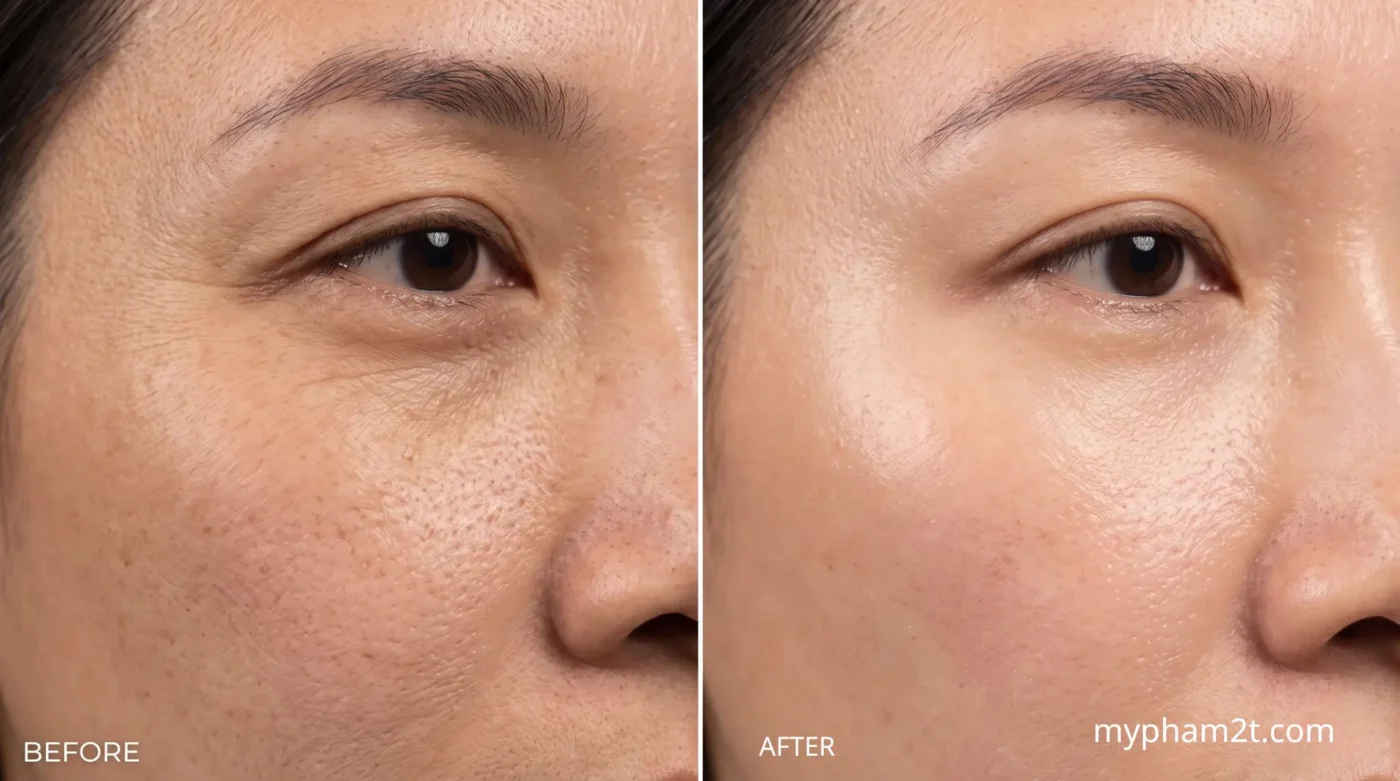 So Sánh Kết Quả Trước Và Sau Khi Làm Liệu Trình Trẻ Hóa Da