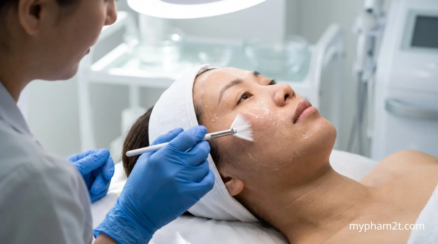 Kỹ Thuật Thoa Dung Dịch Trong Quy Trình Peel Da Căng Bóng Nhẹ