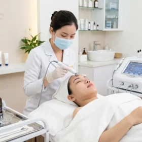 Quy Trình Điện Di Tinh Chất Trị Nám Mảng, Nám Chân Sâu Tại Spa