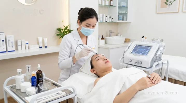 Quy Trình Điện Di Tinh Chất Trị Nám Mảng, Nám Chân Sâu Tại Spa