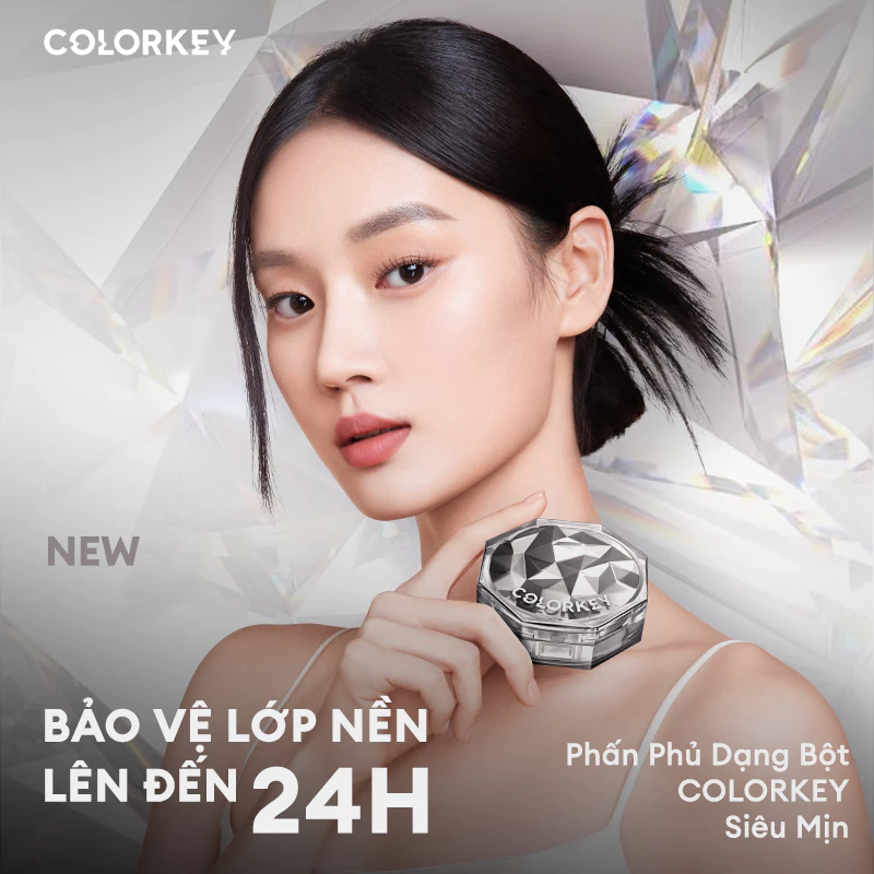 Cách Phủ Phấn Kiềm Dầu Tự Nhiên Lâu Trôi Cho Da Dầu 3 Phấn Phủ Bột Colorkey Kiềm Dầu 8G Không Bị Flashback, Hạt Phấn Siêu Mịn, Mờ Lỗ Chân Lông, Lâu Trôi