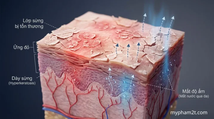 Phục Hồi Da Dầy Sừng Corticoid Rượu Thuốc  Cơ Chế Tổn Thương Màng Lipid