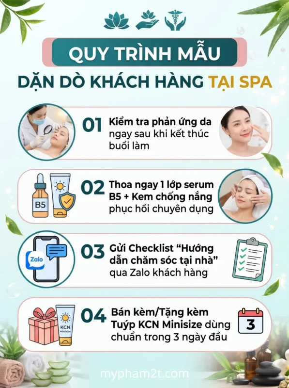Hướng Dẫn Khách Hàng Sử Dụng Kem Chống Nắng Đúng Cách Sau Trị Liệu 5 Quy Trinh 4 Buoc Dan Do Va Huong Dan Khach Hang Cham Soc Da Tai Spa Sau Tri Lieu