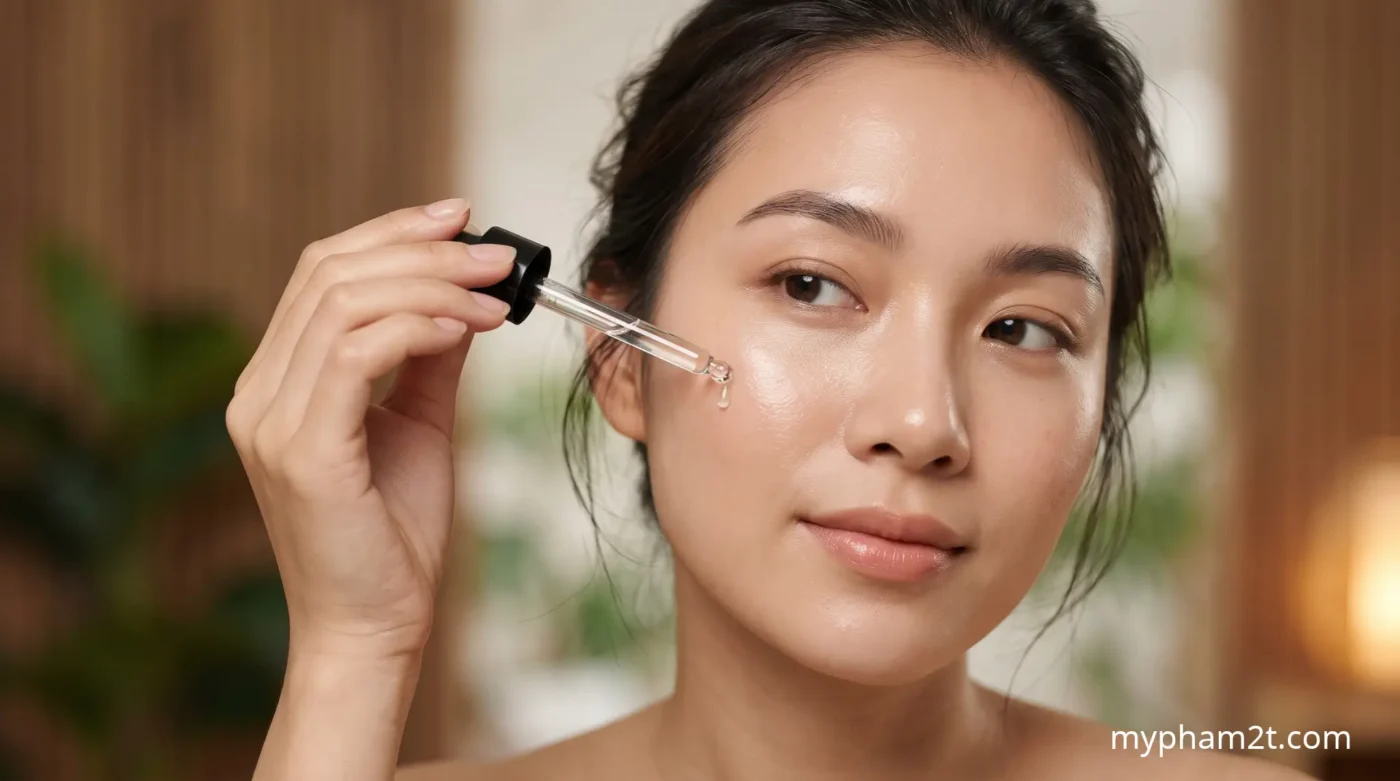 Hướng Dẫn Sử Dụng Ống Nhỏ Giọt Thoa Serum Trị Mụn Ẩn Lên Da Mặt Đúng Cách
